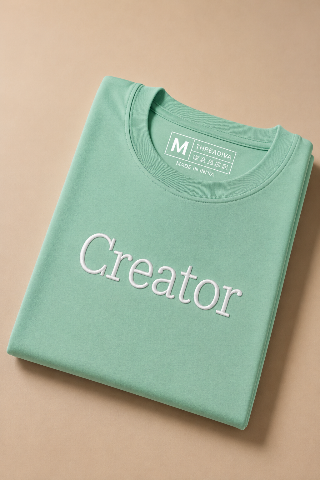 Threadiva Creator Embroidered Cropped Top