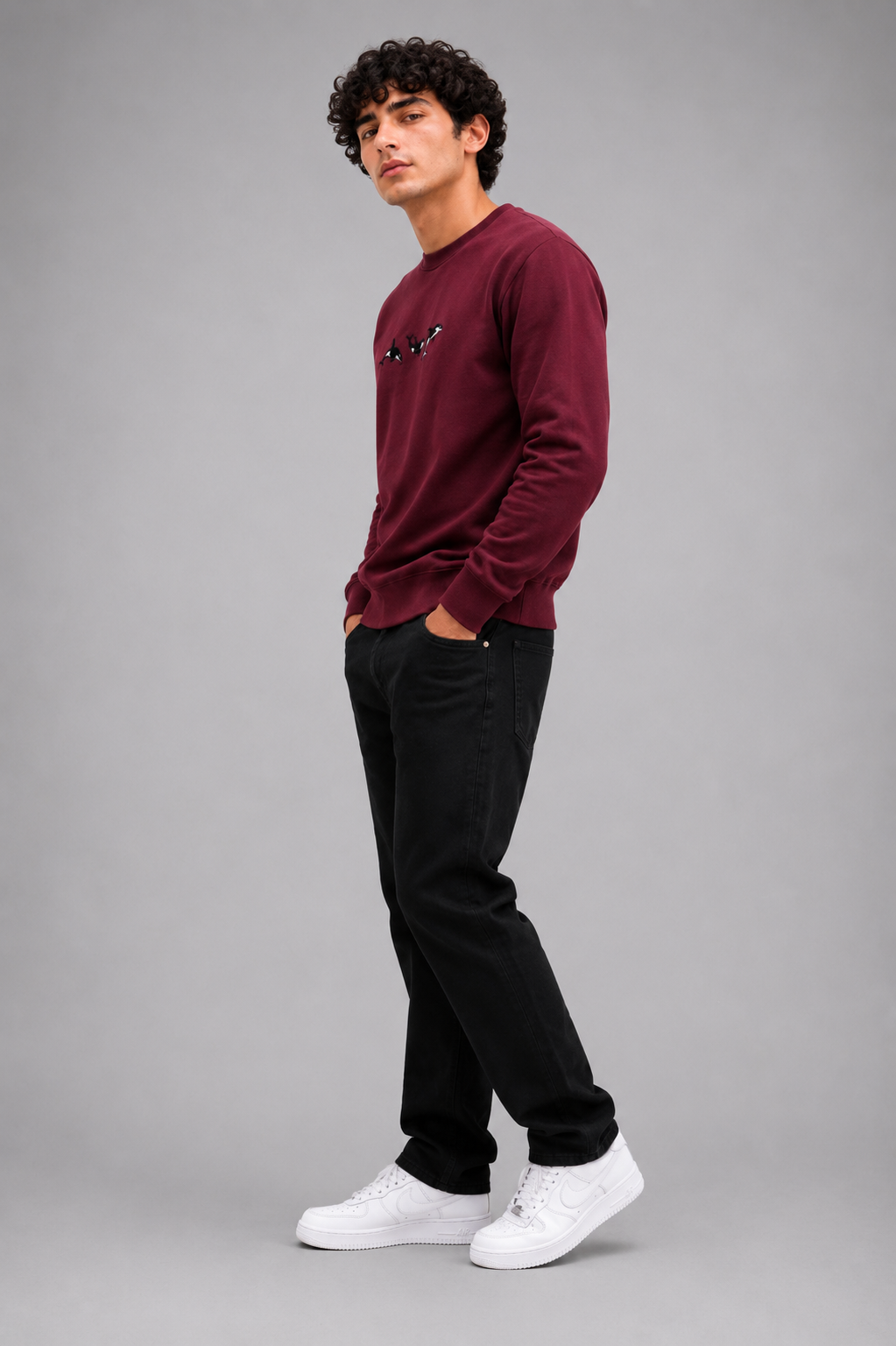 Threadiva Orca Embroidered Premium Sweatshirt