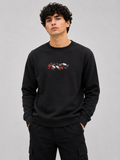Threadiva Japanese Koi Fish Embroidery Sweatshirt
