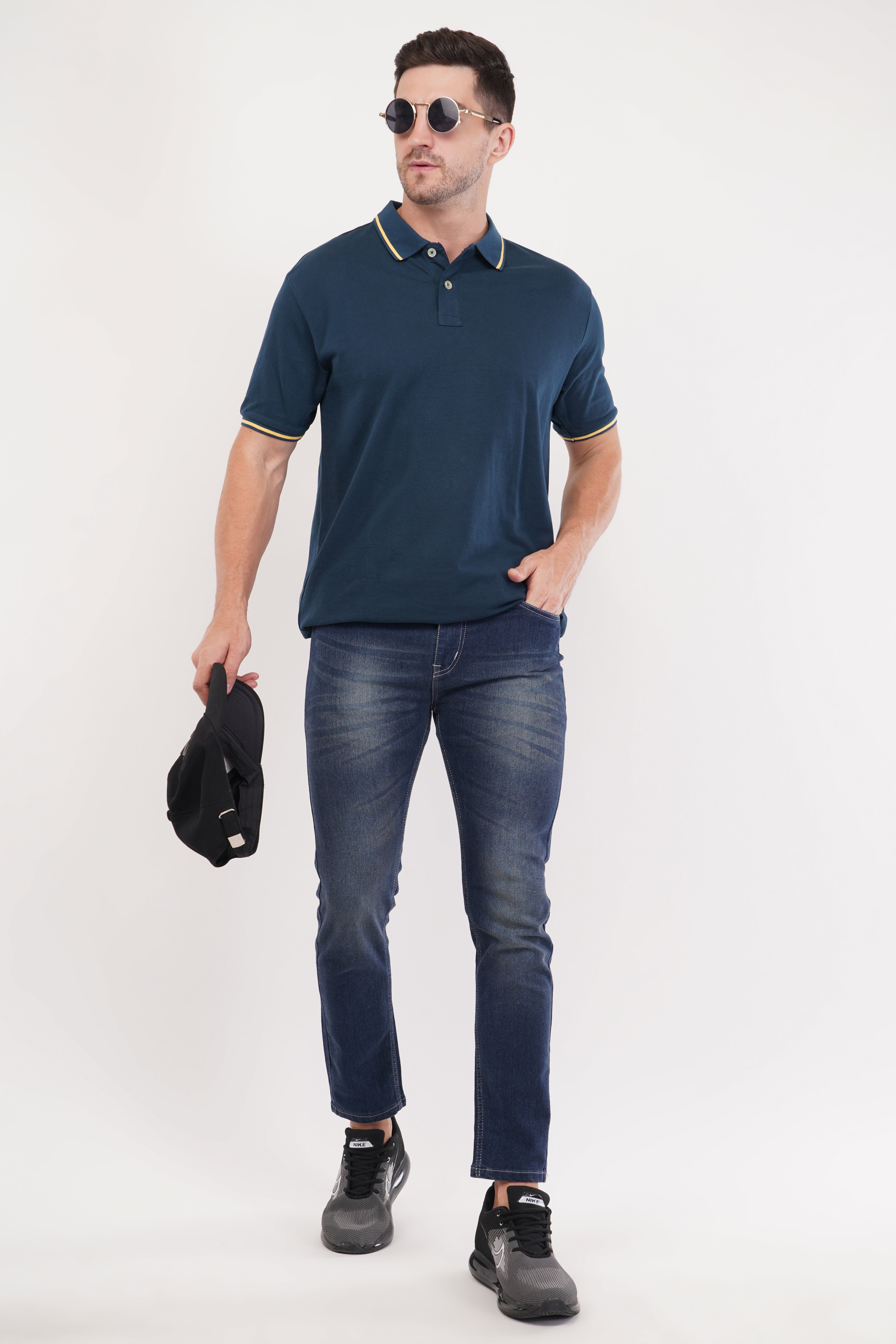 Threadiva Premium Tipped Polo T-Shirt