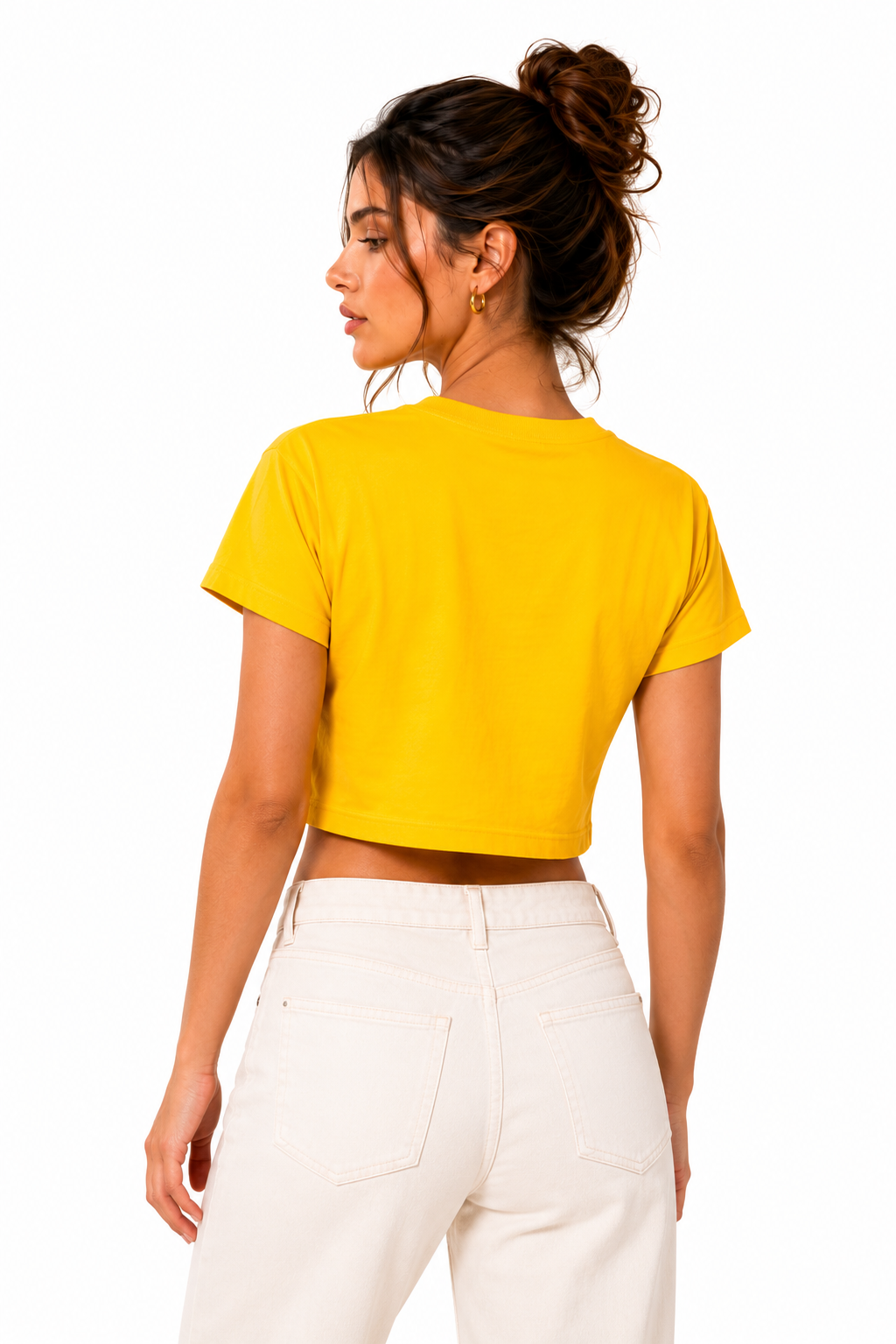 Threadiva Creator Embroidered Cropped Top